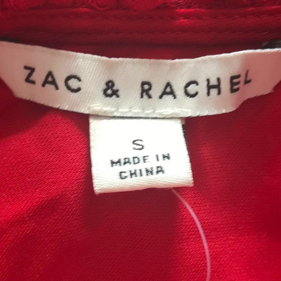 Zac & Rachel Red Lacy Blouse (NWT) - Picture 9 of 10